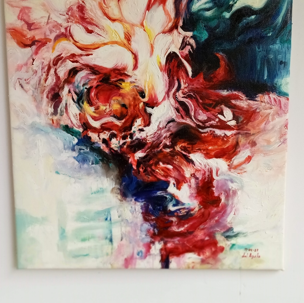 Abstract  oil painting